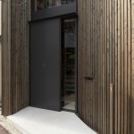 the wooden buildin
