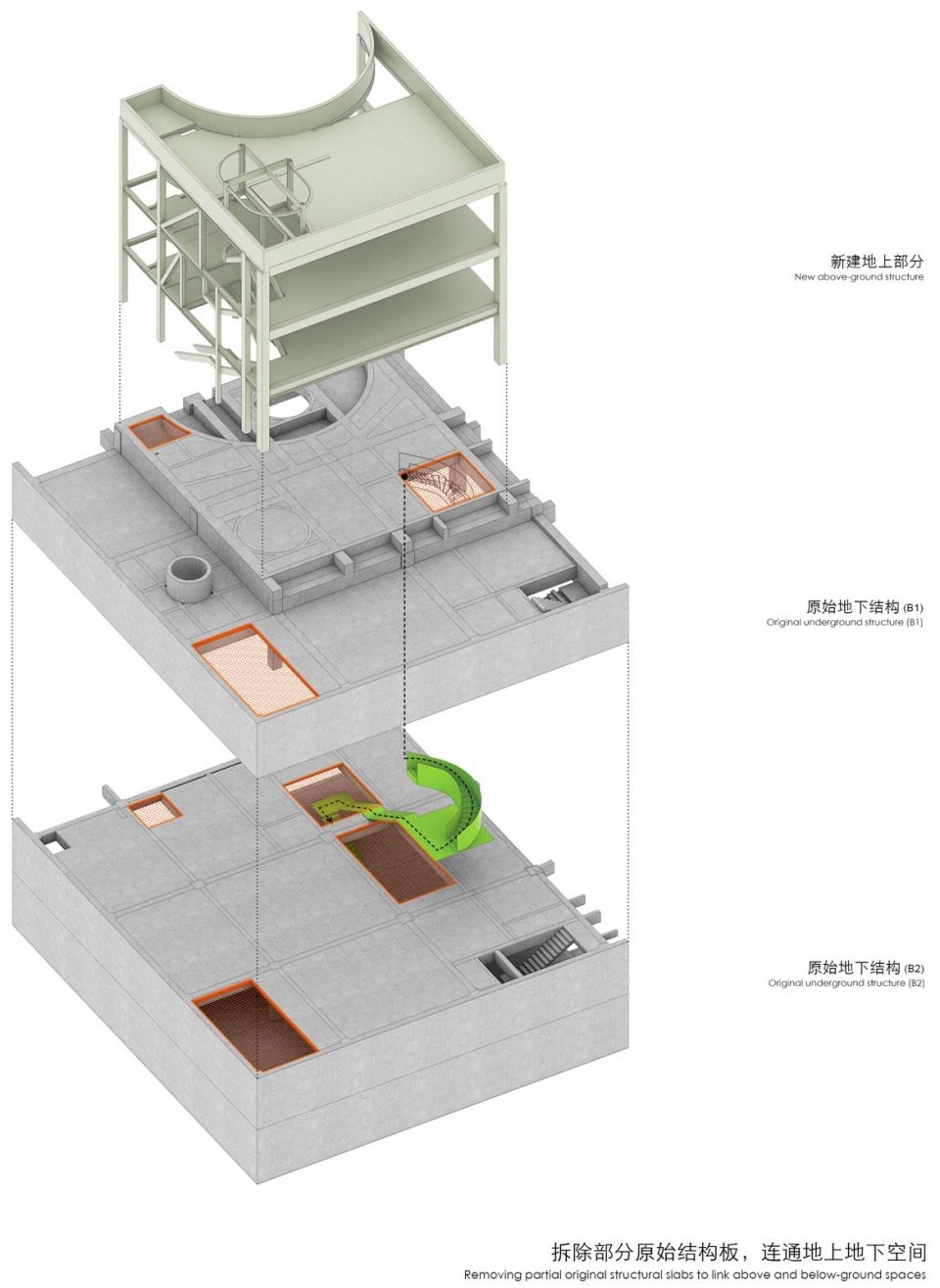 原本的设计任务为美术馆的室内空间设计