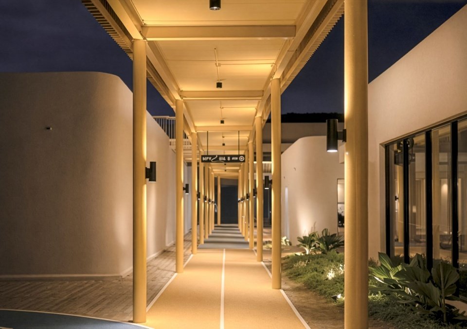 low-rise pavilions