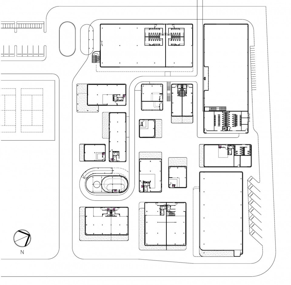 Aerial view of the
