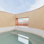 courtyard between 