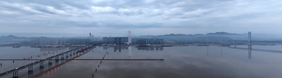 直面椒江南岸